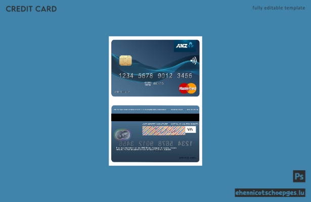 Kiribati ANZ Bank Mastercard Beispielvorschau